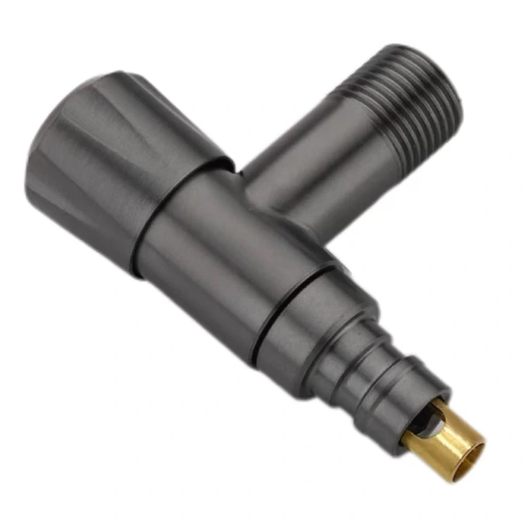 Siyah Elmas Düğmeli Geçmeli Stop Vanası