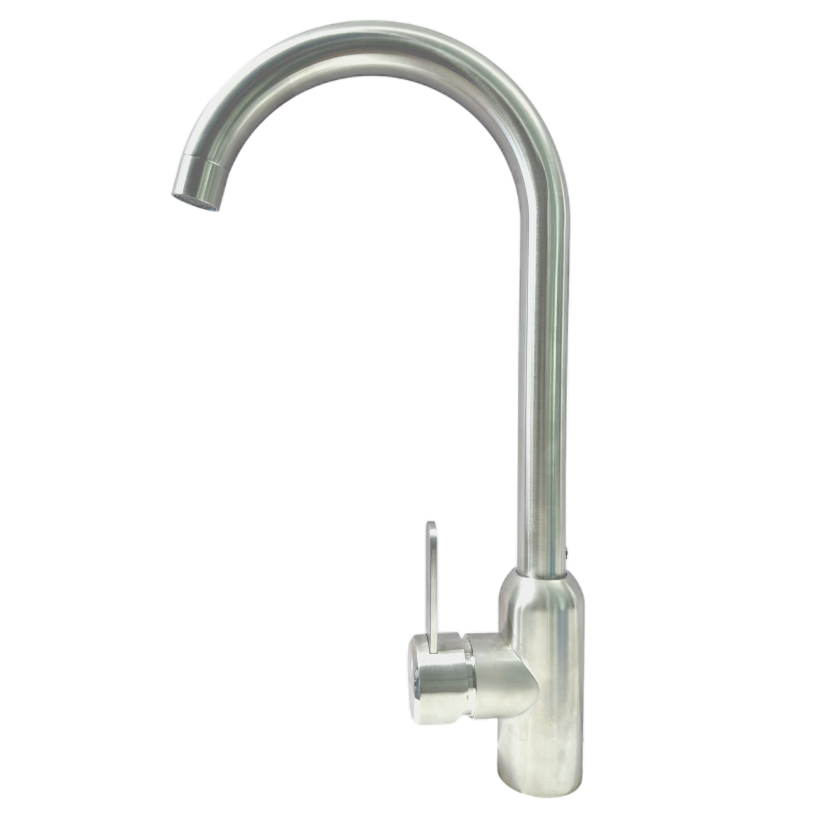 Fırçalanmış Paslanmaz Çelik 360°Dönen Lavabo Bataryası Fırçalanmış Paslanmaz Çelik 360°Dönen Lavabo Bataryası