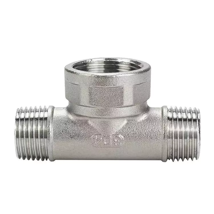 DN15-DN100 BSP Paslanmaz Çelik Orta-Büyük Boru Tee